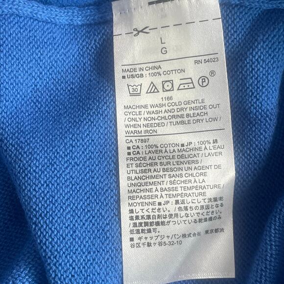 banana republic mens Lightweight Base layer Crew Neck Cotton Knit Sweater Size L - Picture 7 of 7